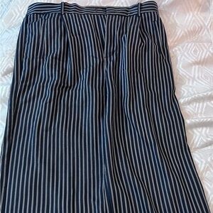 Tommy Hilfiger Navy and White Striped Top